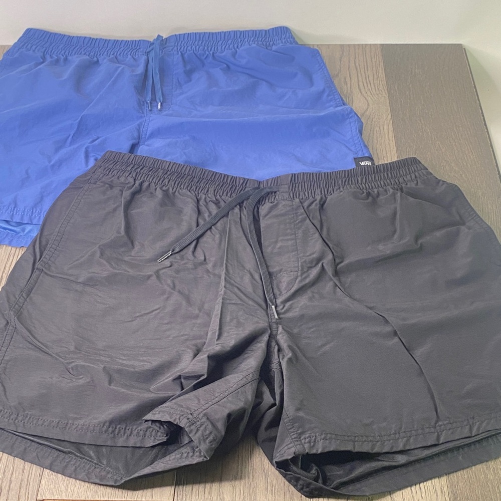 Vans Men's Red, Blue, and Black Hybrid Shorts Size XL Set Of (3) - Picture 9 of 16